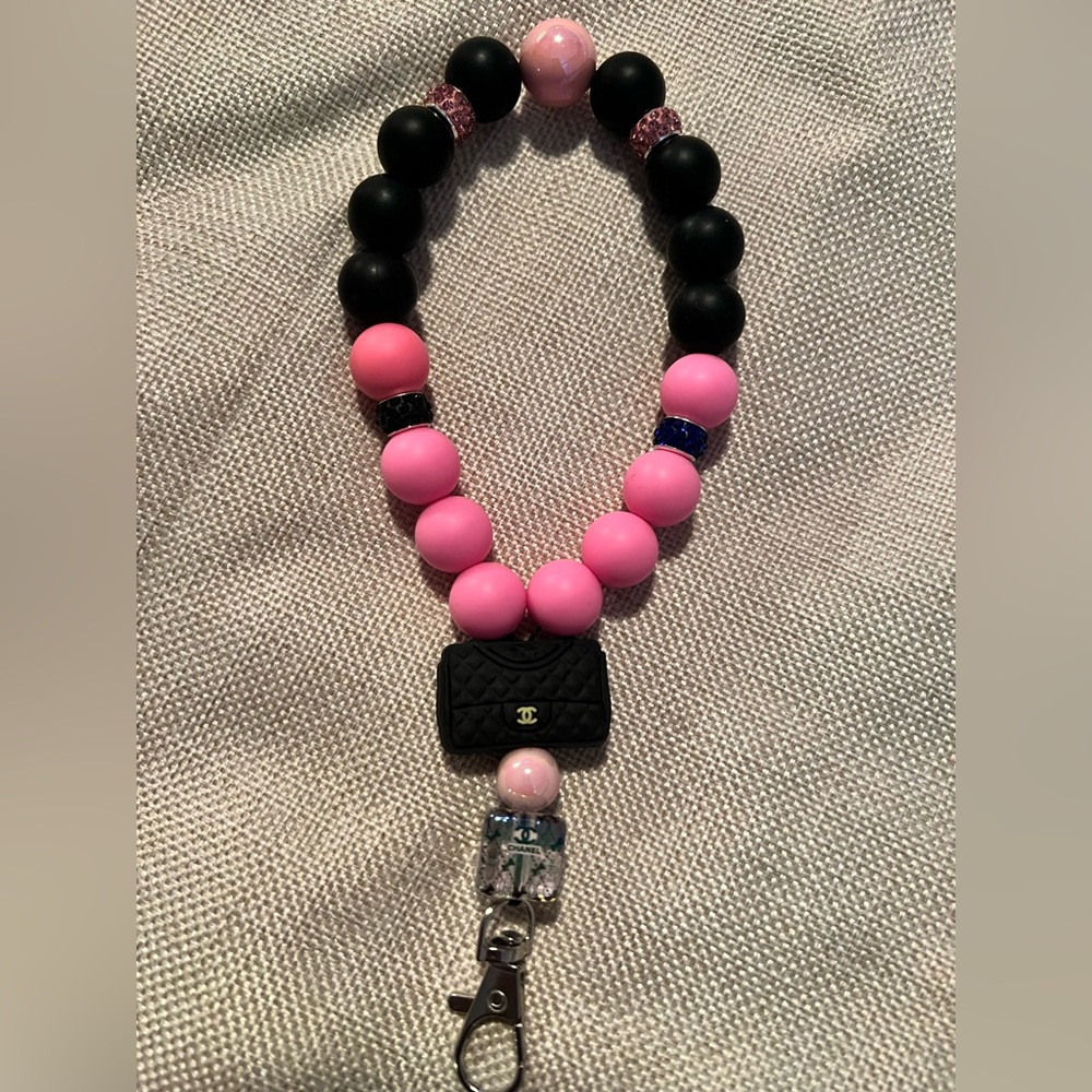 Handmade Beaded Charm Wristlet by Aloha!